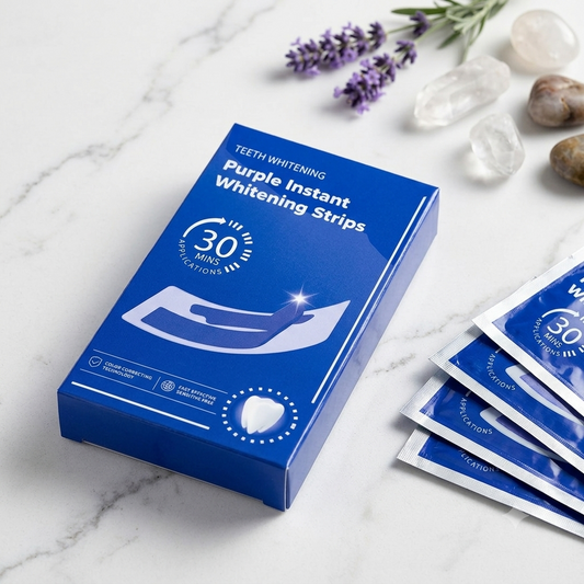 Trendora Hub Enamel Safe Teeth Whitening Strips for Stain Removal & Brighter Smile