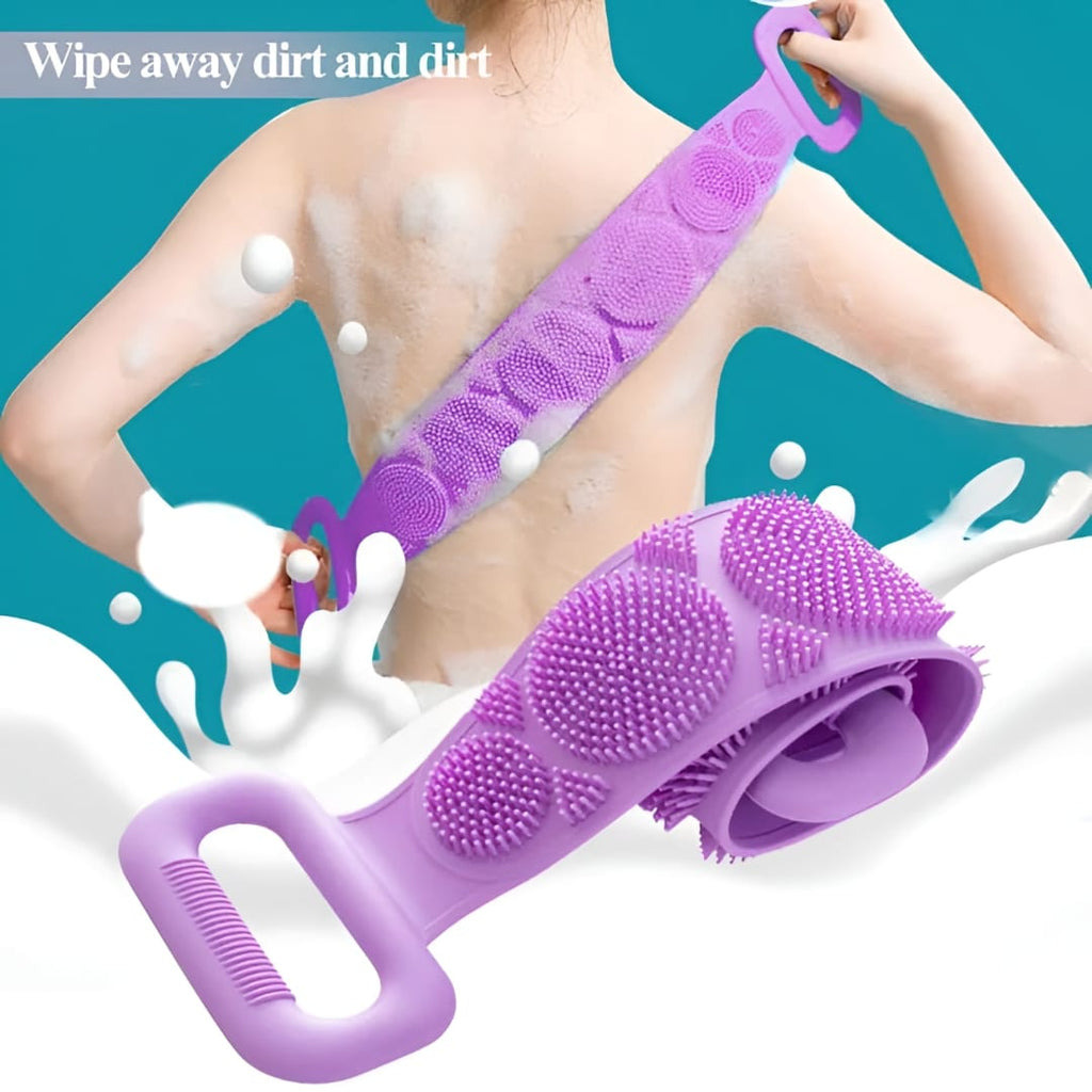 Trendora Hub 2-in-1 Silicone Bath Brush & Back Scrubber - Combo Deal