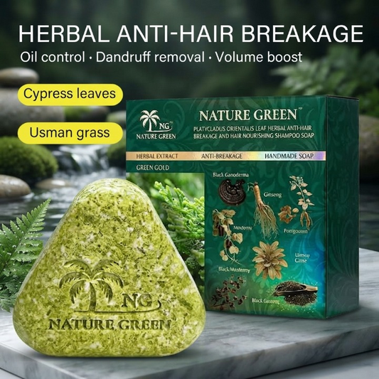 Trendora Hub Nature Green Green Gold Herbal Hair Soap