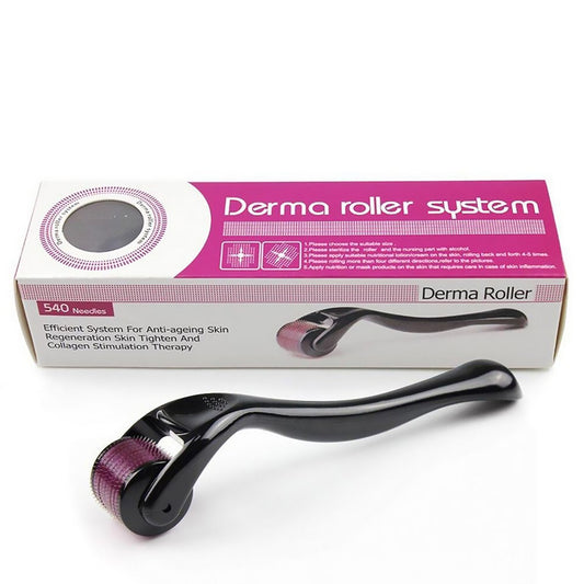 Trendora Hub Derma Roller 0.5mm Hair & Skin System with 540 Micro Needles for Hair Growth
