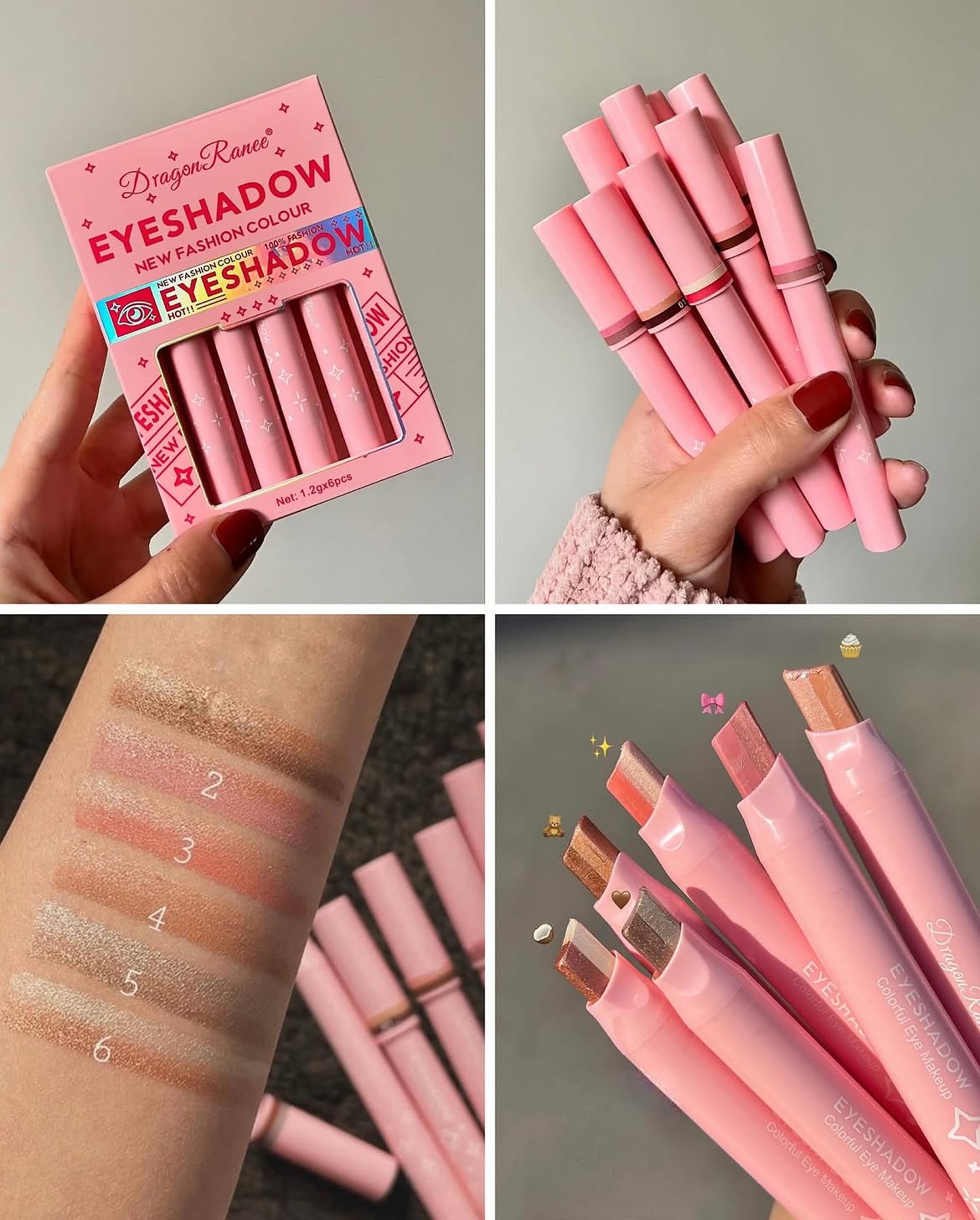 Trendora Hub Dragon Ranee Dual Color Eyeshadow Stick in 6 Shades