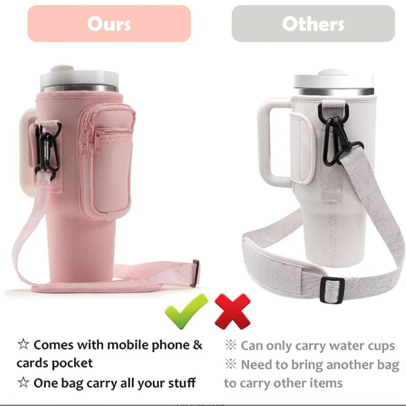 Trendora Hub Tumbler Bag - Portable Water Bottle Carrier Bag