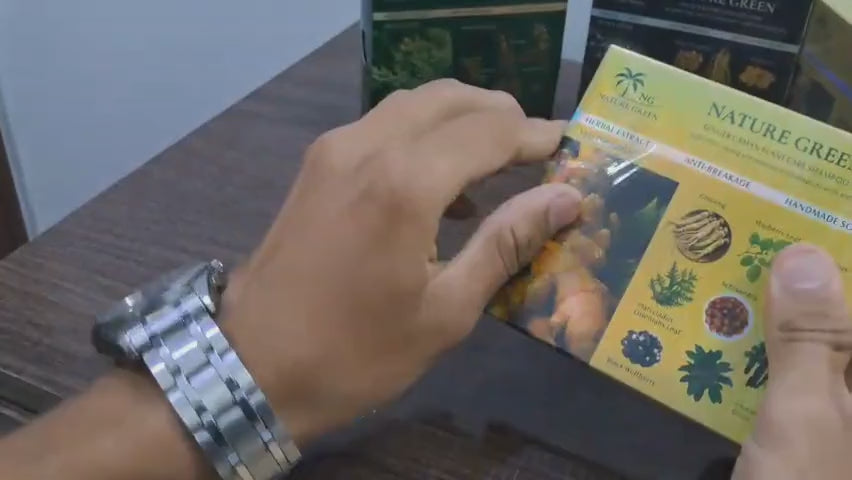 Trendora Hub Nature Green Yellow Gold Herbal Hair Soap