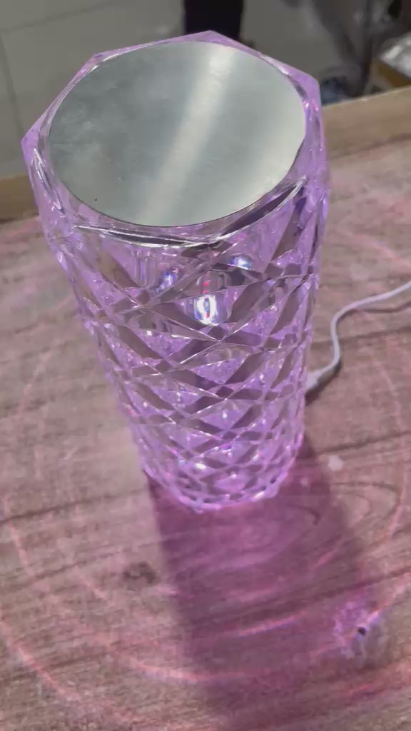 Trendora Hub Rechargeable Diamond Crystal LED Light Lamp With Remote