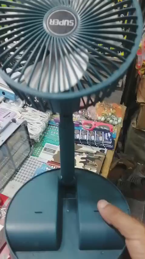 Trendora Hub Rechargeable - Portable Telescopic Folding Fan
